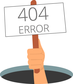 Image showing a hand holding a 404 sign.